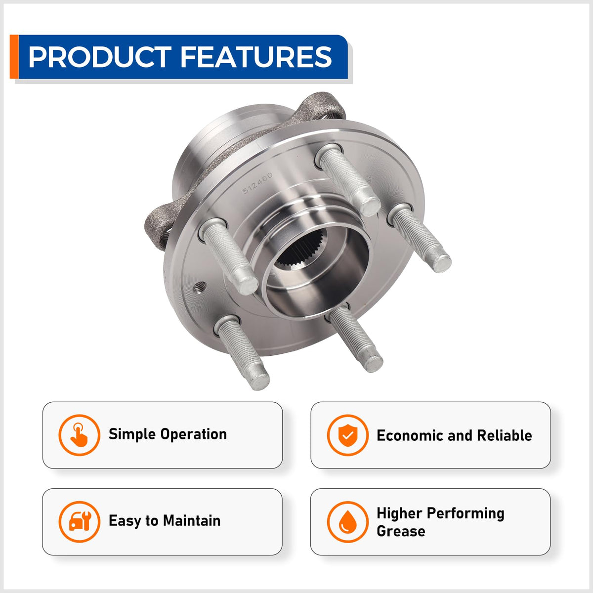 PAROD hub installed on vehicle wheel demonstrating restored smooth rotation