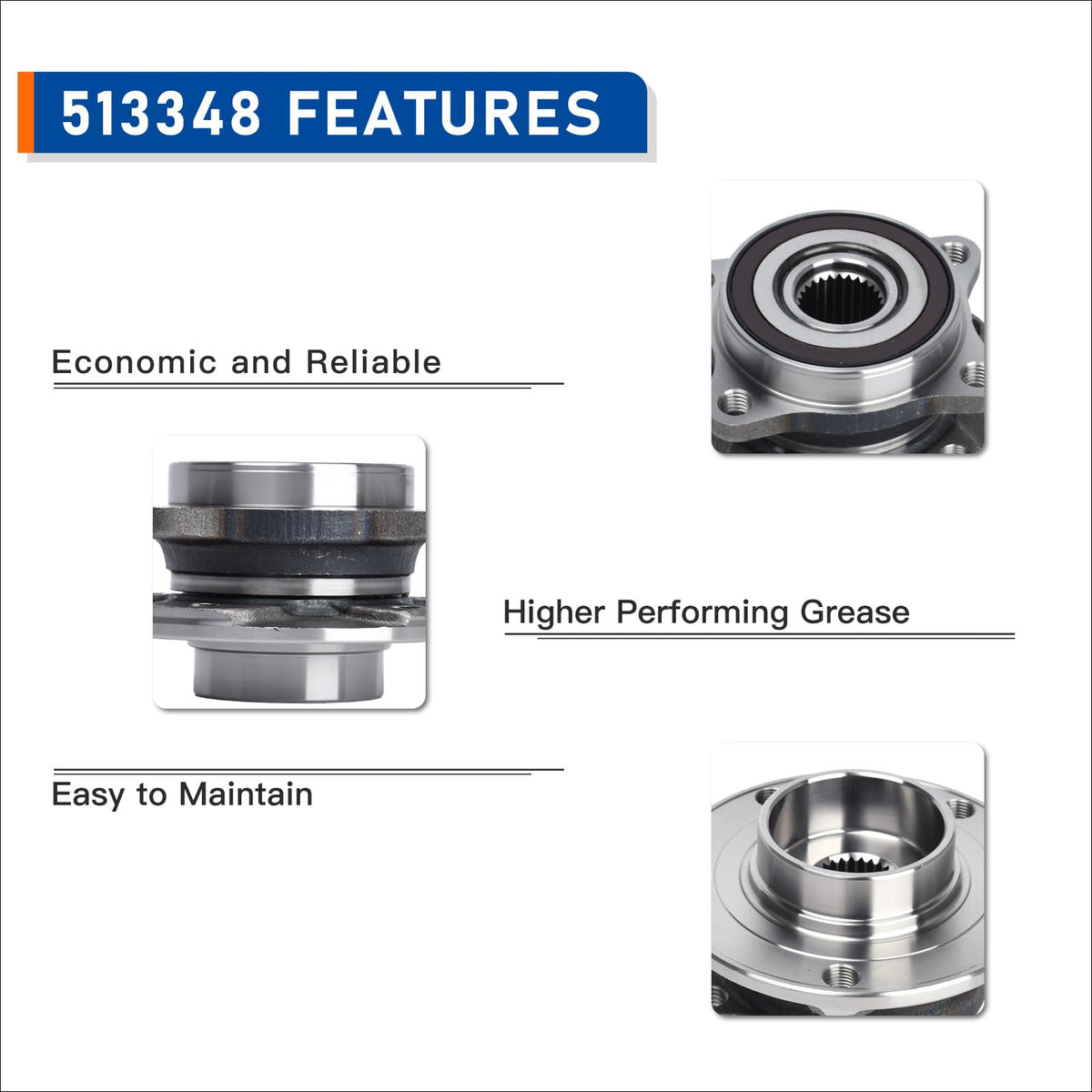 PAROD detailed view of studs and flange for secure wheel mounting