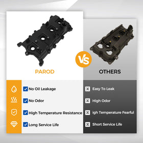 PAROD valve cover installed on engine highlighting proper fit and cleaner engine bay
