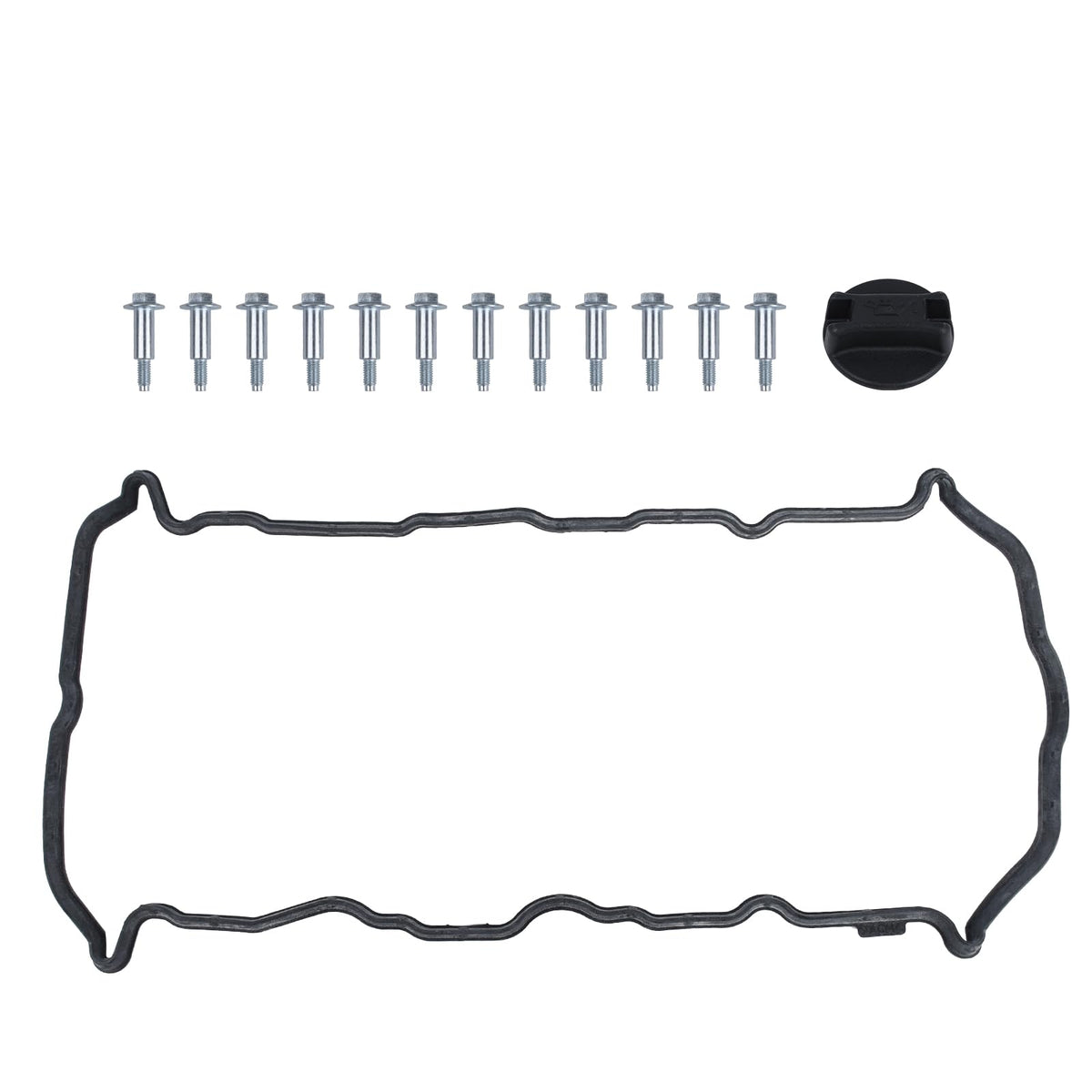 PAROD valve cover packaging and contents showing included gasket and components