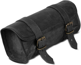 PARRYS LEATHER WORLD front view showing vintage leather and secure buckles
