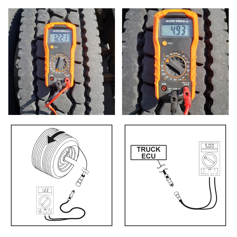 PartLogix adapter connected to multimeter for voltage checks demonstrating accuracy