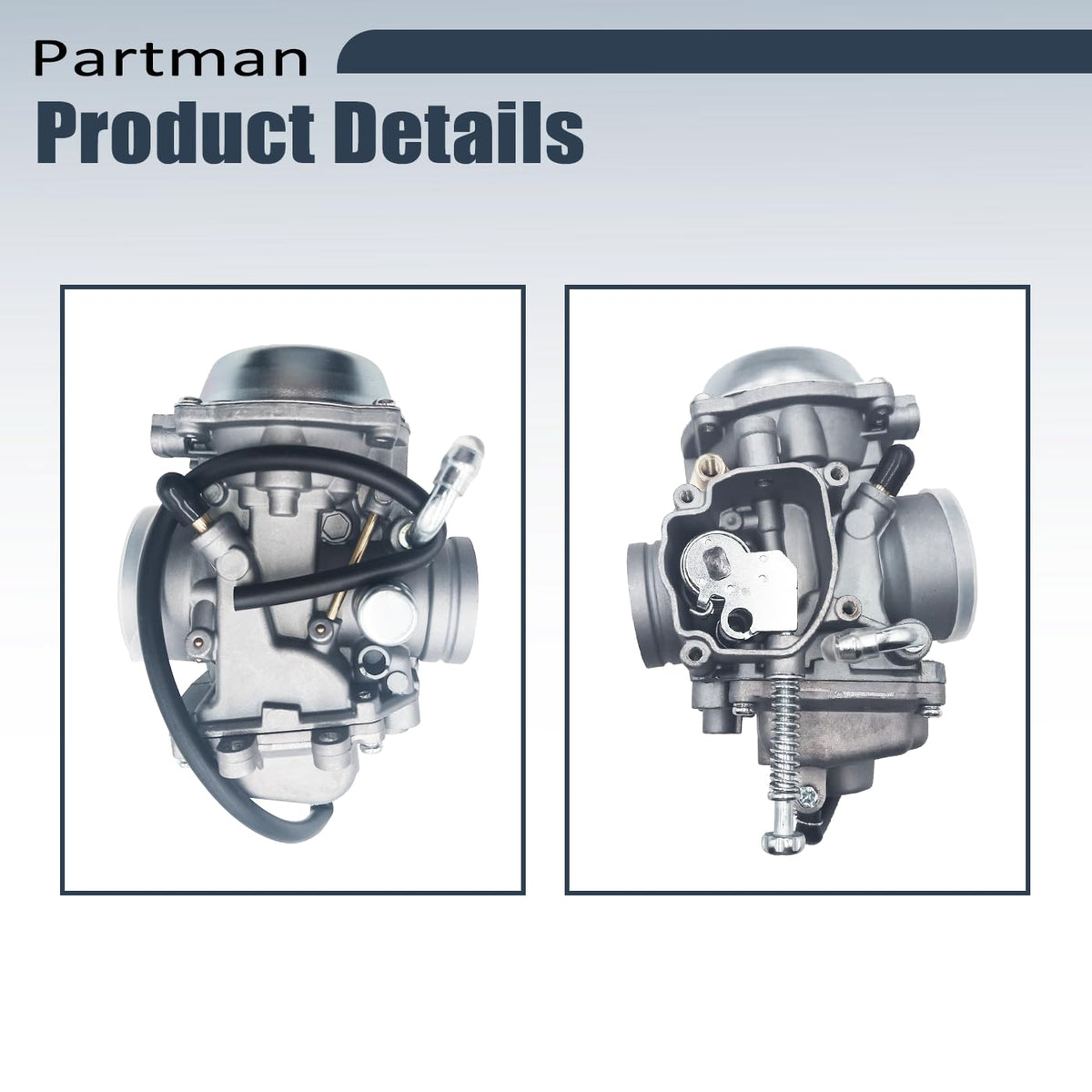 Partman carburetor installed on Polaris Sportsman 500 illustrating drop-in replacement