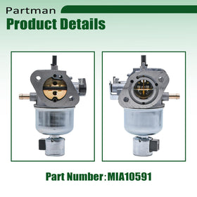 Partman carburetor side linkage detail illustrating easy connection benefit