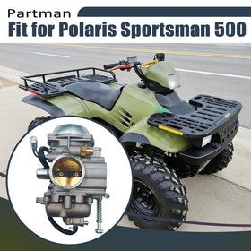 Partman carburetor side linkage detail highlighting correct throttle alignment