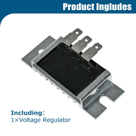 Partman voltage regulator next to ruler showing compact size for easy replacement