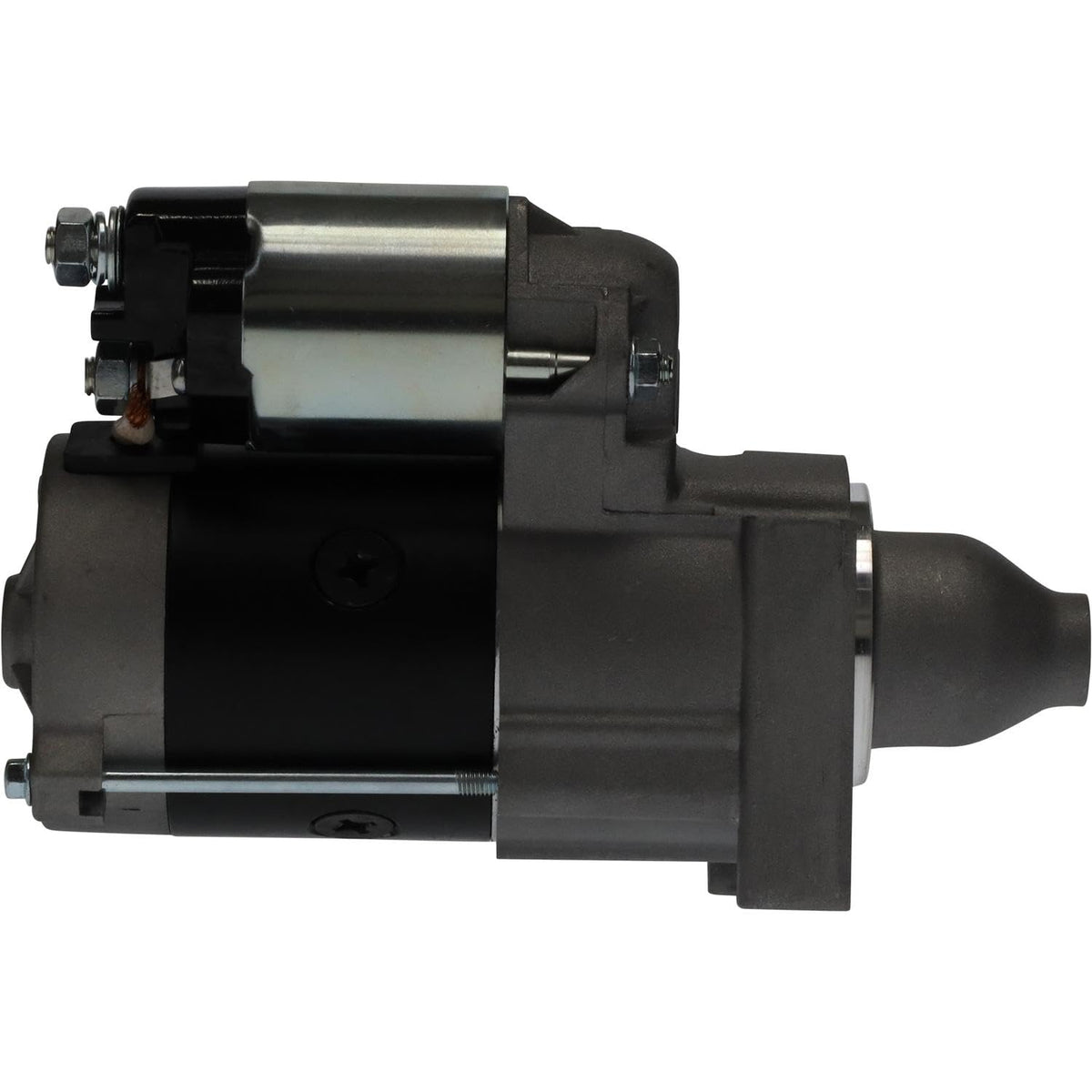 Parts Player starter rear view showing solenoid and terminal arrangement benefit