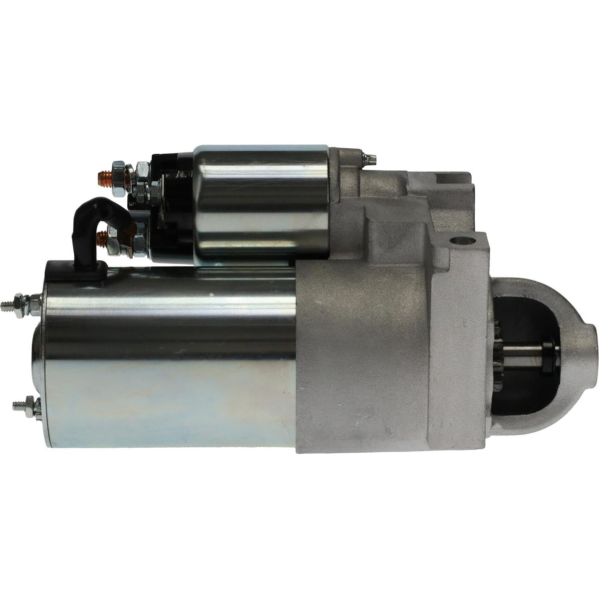 Parts Player starter close-up of 11-tooth drive gear for proper flywheel engagement