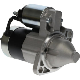 Parts Player starter front view showing compact housing and quick fit benefit