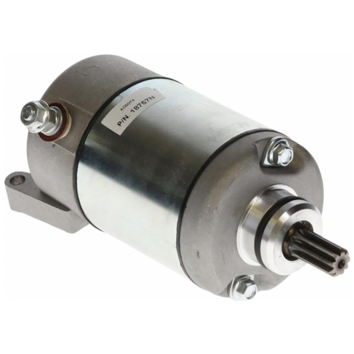 Parts Player starter front view showing motor housing and benefit of direct-fit replacement