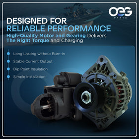 Parts Player label and specs image displaying cross-reference part numbers
