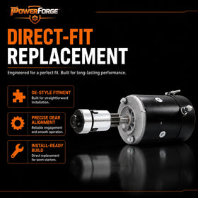 Parts World USA starter electrical terminals clear for easy wiring