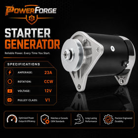parts world USA starter generator close-up of terminals for clear electrical access