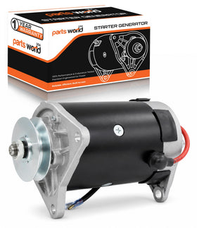 Parts World USA starter generator front view showing durable housing and reliable fit