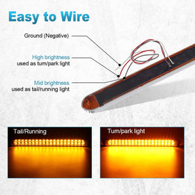 Partsam pack of two installed on truck illustrating matched left-right lighting