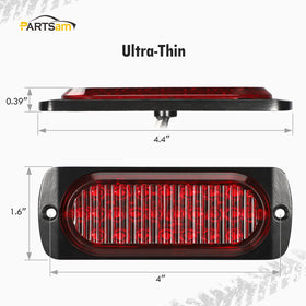Partsam rear die-cast aluminum plate for heat dissipation durability