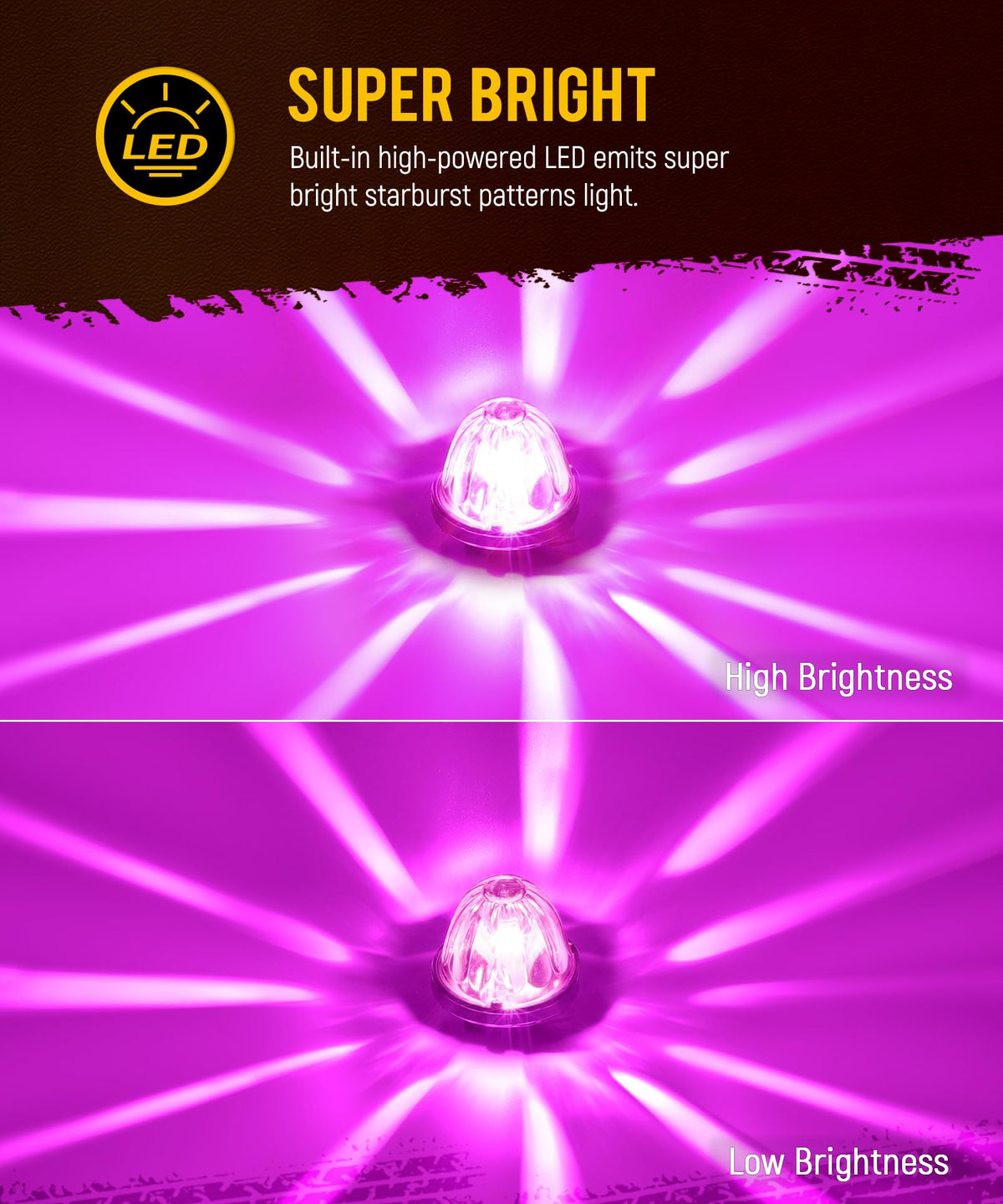 Partsam bezel and clear lens close-up highlighting build quality and durability benefit
