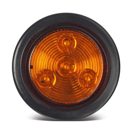 Partsam close-up of amber reflex lens highlighting LED clarity and durability