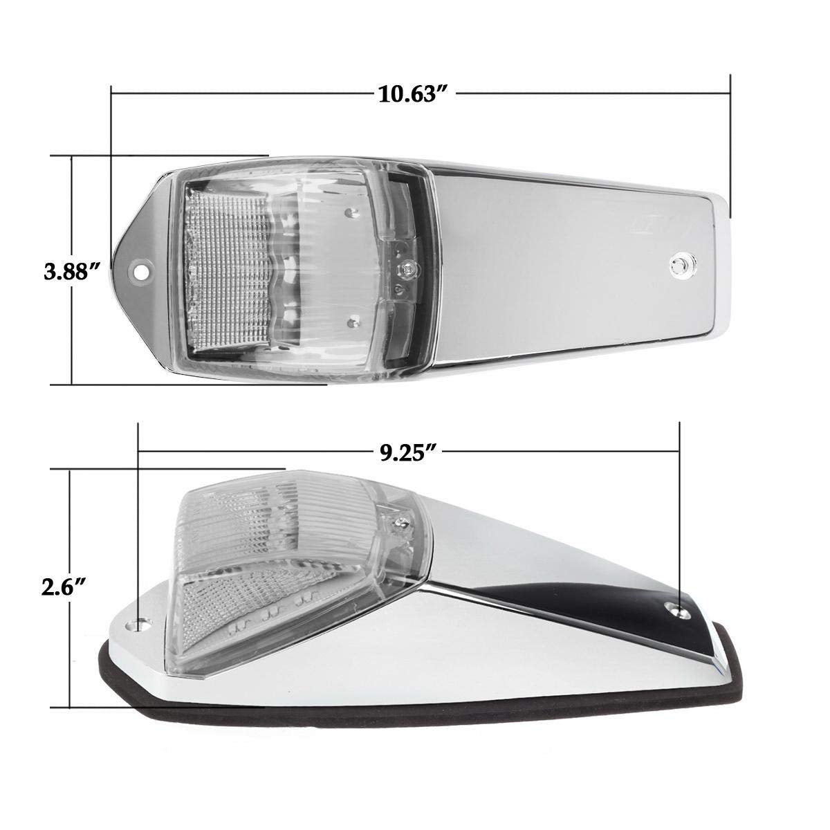 Partsam closeup of 31 LED array and polycarbonate lens delivering intense light