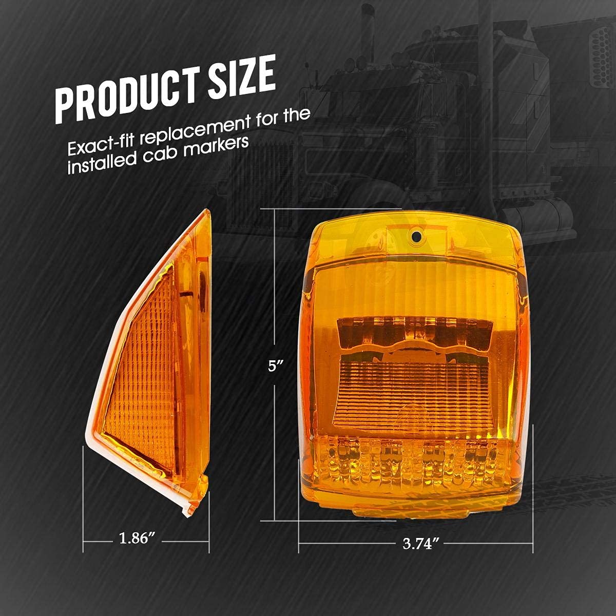 Partsam closeup of the 17LED array revealing bright LEDs and durable housing benefit