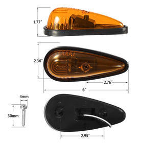 Partsam close-up of 9LED pearl reflectors for even light distribution