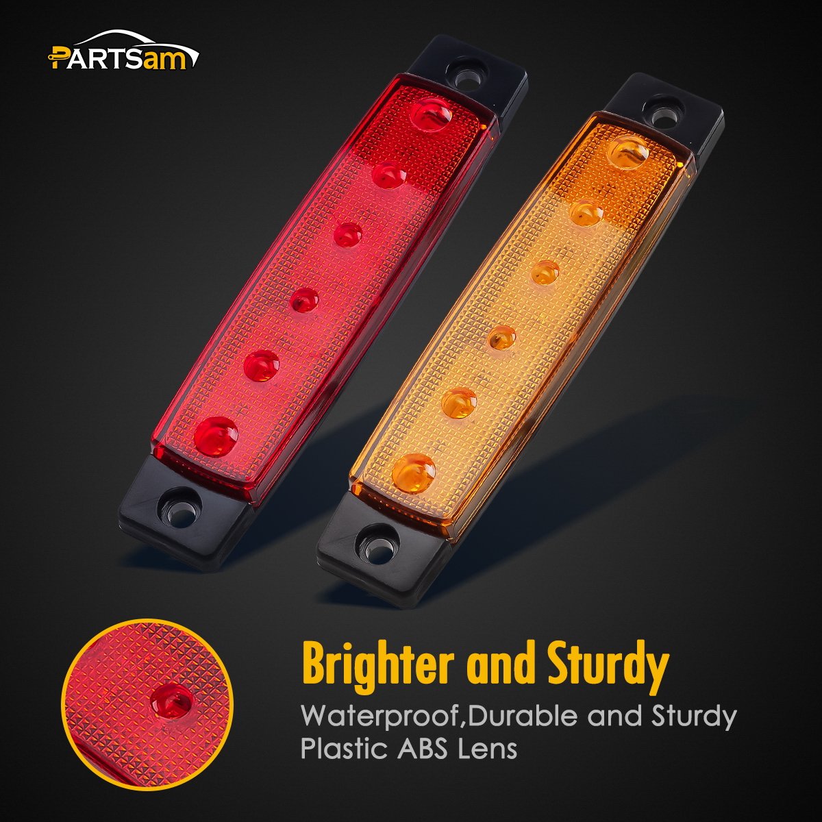 Partsam components with screws and foam tape showing complete kit