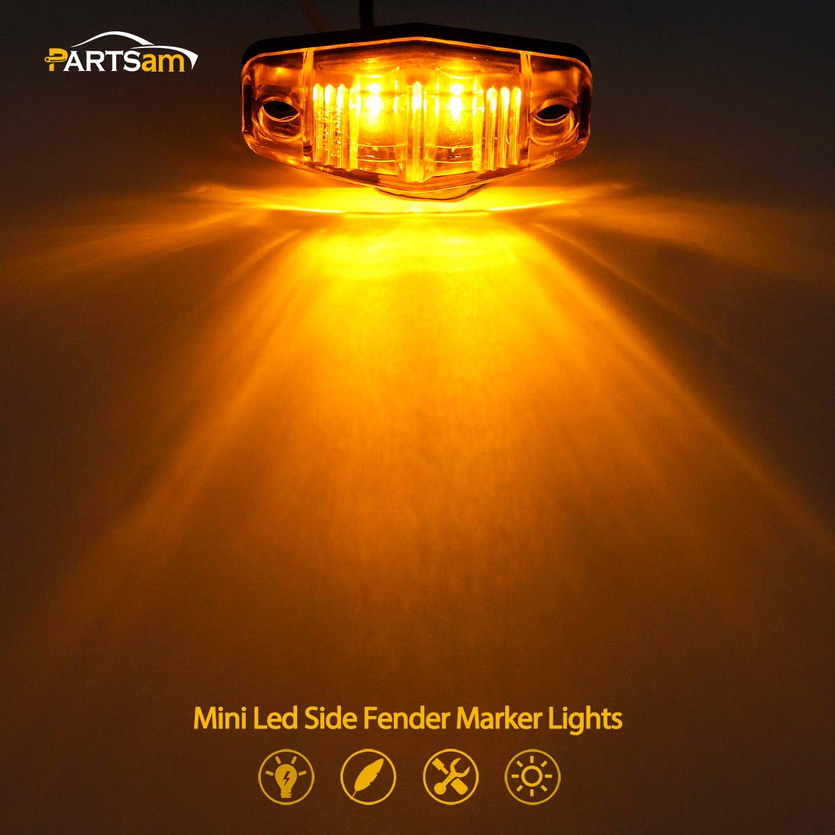 Partsam dimensions with ruler showing compact size for versatile placement