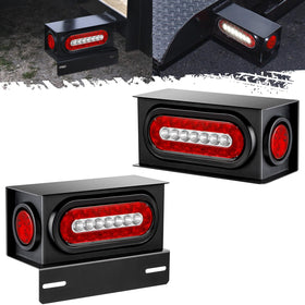 Partsam front view of assembled steel light boxes showing robust mount and protection