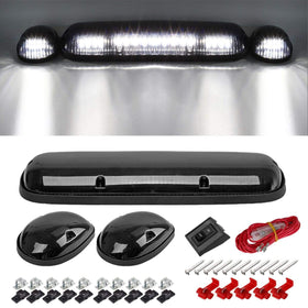 Partsam front assembly white smoke cab markers showing clean OEM-style look and improved visibility