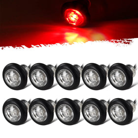 Partsam front packaging showing ten clear lens mini LED markers and benefit of full set