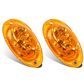 Partsam front view of replacement amber LED marker for clear identification and fit