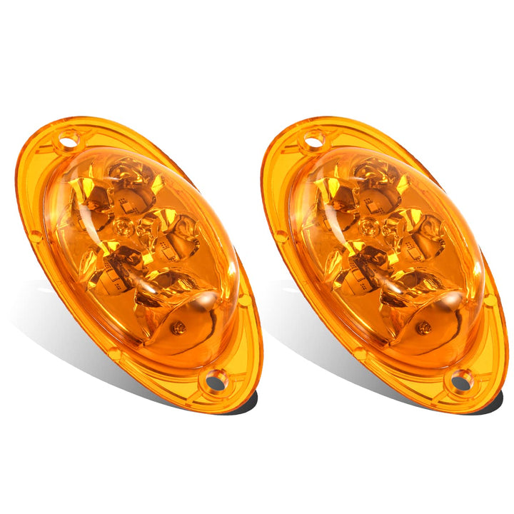 Partsam front view of replacement amber LED marker for clear identification and fit