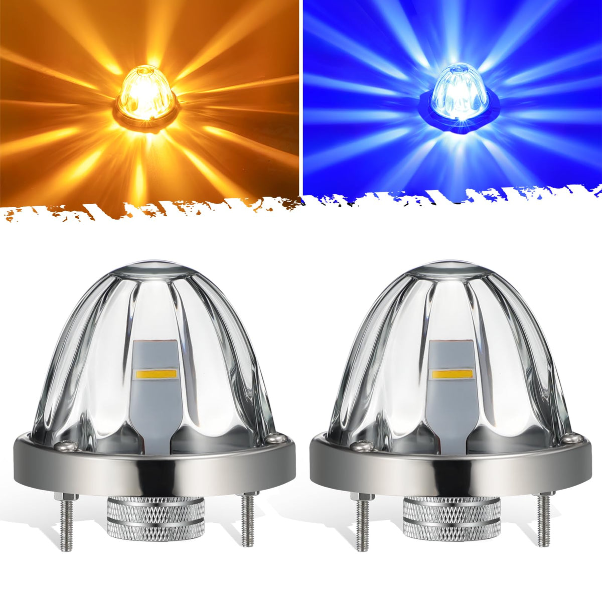 Partsam front profile watermelon light showing clear beam and improved visibility
