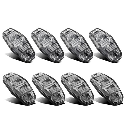 Partsam front view clear lens showing oval marker light and visibility benefit