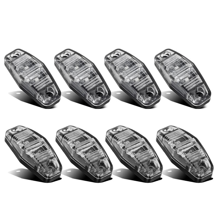 Partsam front view clear lens showing oval marker light and visibility benefit