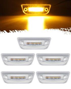 Partsam front view clear lens showing high-visibility roof light benefit
