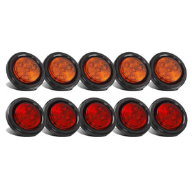 Partsam front view pack showing amber and red lenses and DOT approval benefit