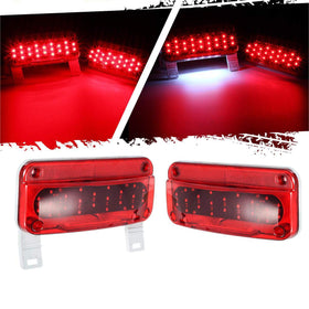 Partsam front view of left and right LED lights showing full coverage and durable housing