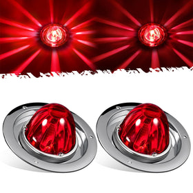 Partsam front red glass lens showing bright visible signal