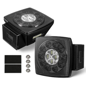 Partsam front view showing clear lens and bright signaling benefit visibility