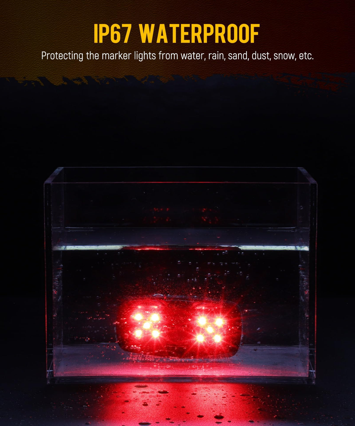 Partsam installed on RV side demonstrating improved nighttime visibility