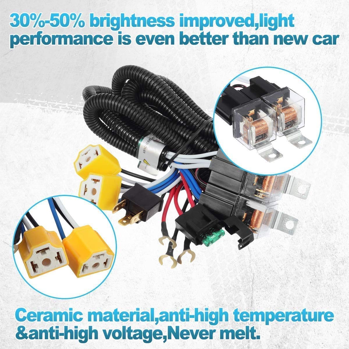 Partsam installed in truck headlight bay demonstrating improved beam stability