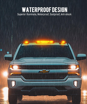 Partsam lights installed on Silverado roof showing clean factory-style integration