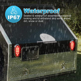Partsam installed on trailer rear showing improved visibility benefit