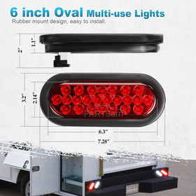 Partsam installed on trailer rear demonstrating improved nighttime visibility