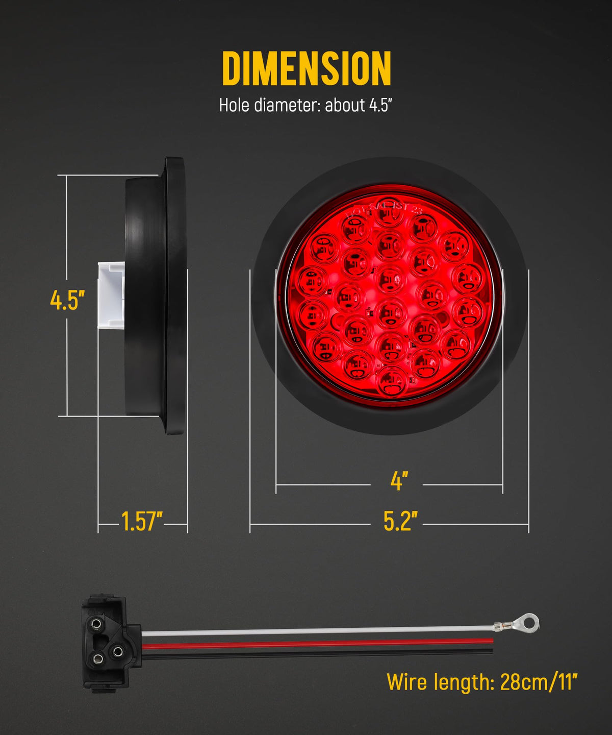 Partsam installed on trailer rear demonstrating clear stop and tail signaling benefits