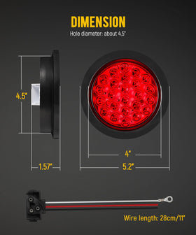 Partsam installed on trailer rear demonstrating clear stop and tail signaling benefits