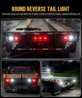 Partsam lamp installed on a trailer demonstrating bright reverse illumination and visibility