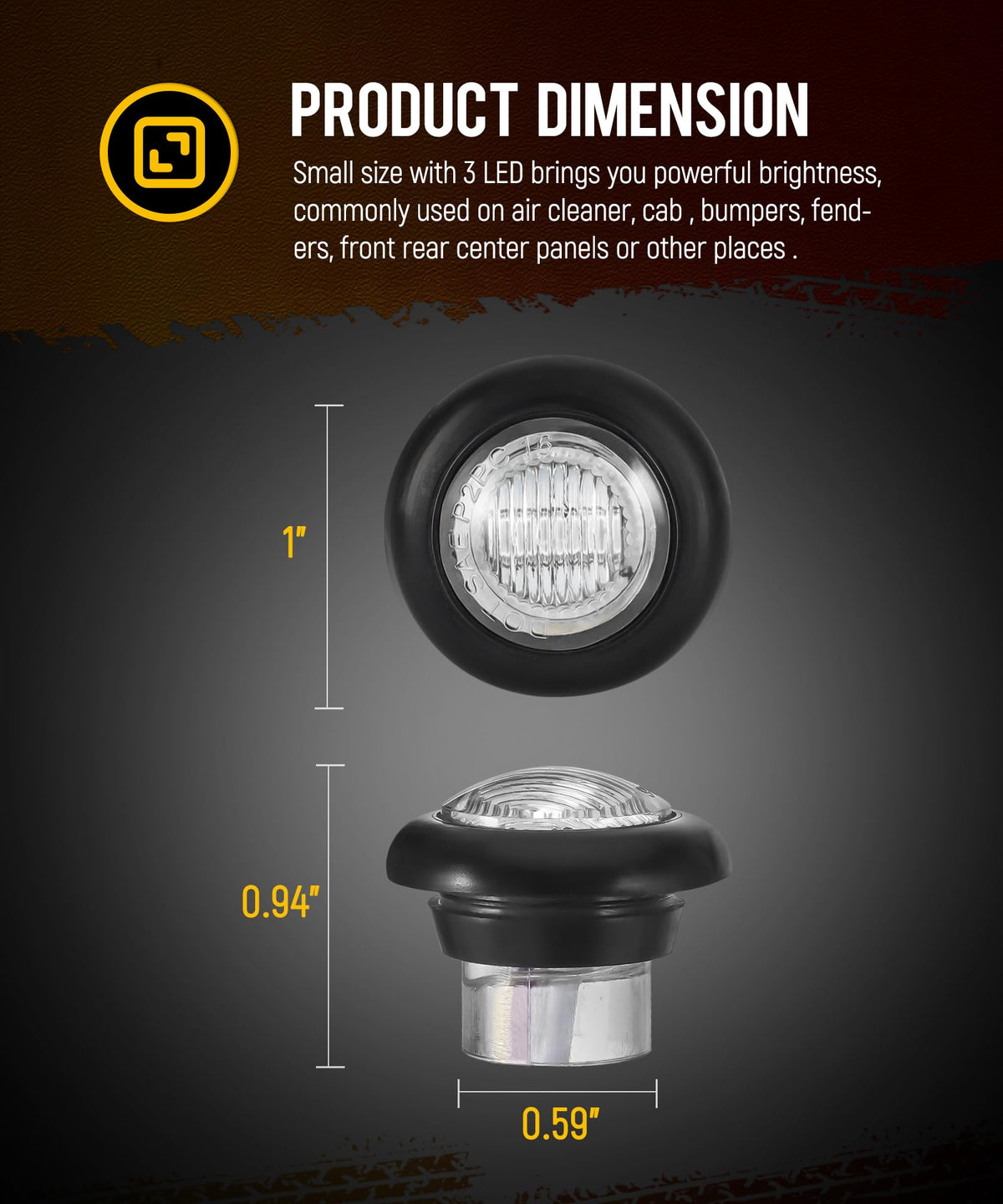 Partsam installed on trailer side demonstrating improved visibility