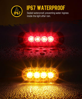 Partsam installed on trailer side showing enhanced visibility benefit